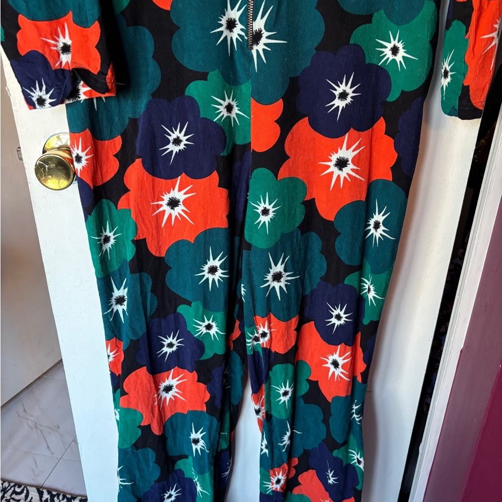 JOANIE CLOTHING Colorful Floral Jumpsuit Boilersuit US 10 UK 14 - Picture 2 of 8